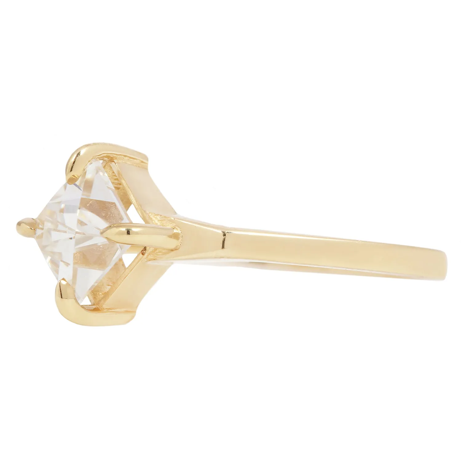 Solar Diamond Mirage Ring