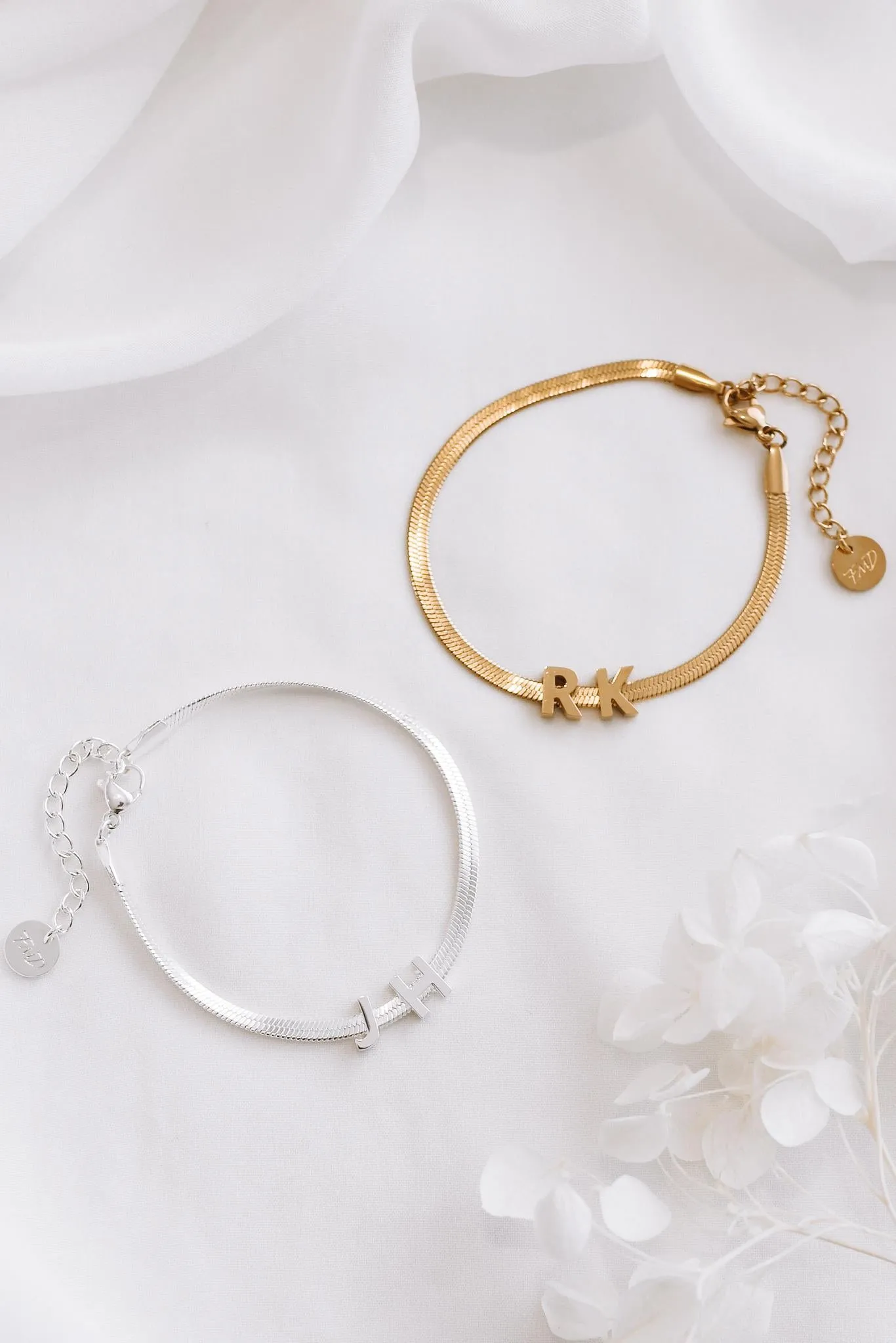 Solene - Stainless Steel Letter Initial Bracelet