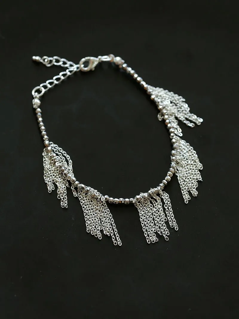 Sparkling Disco Tassel Necklace