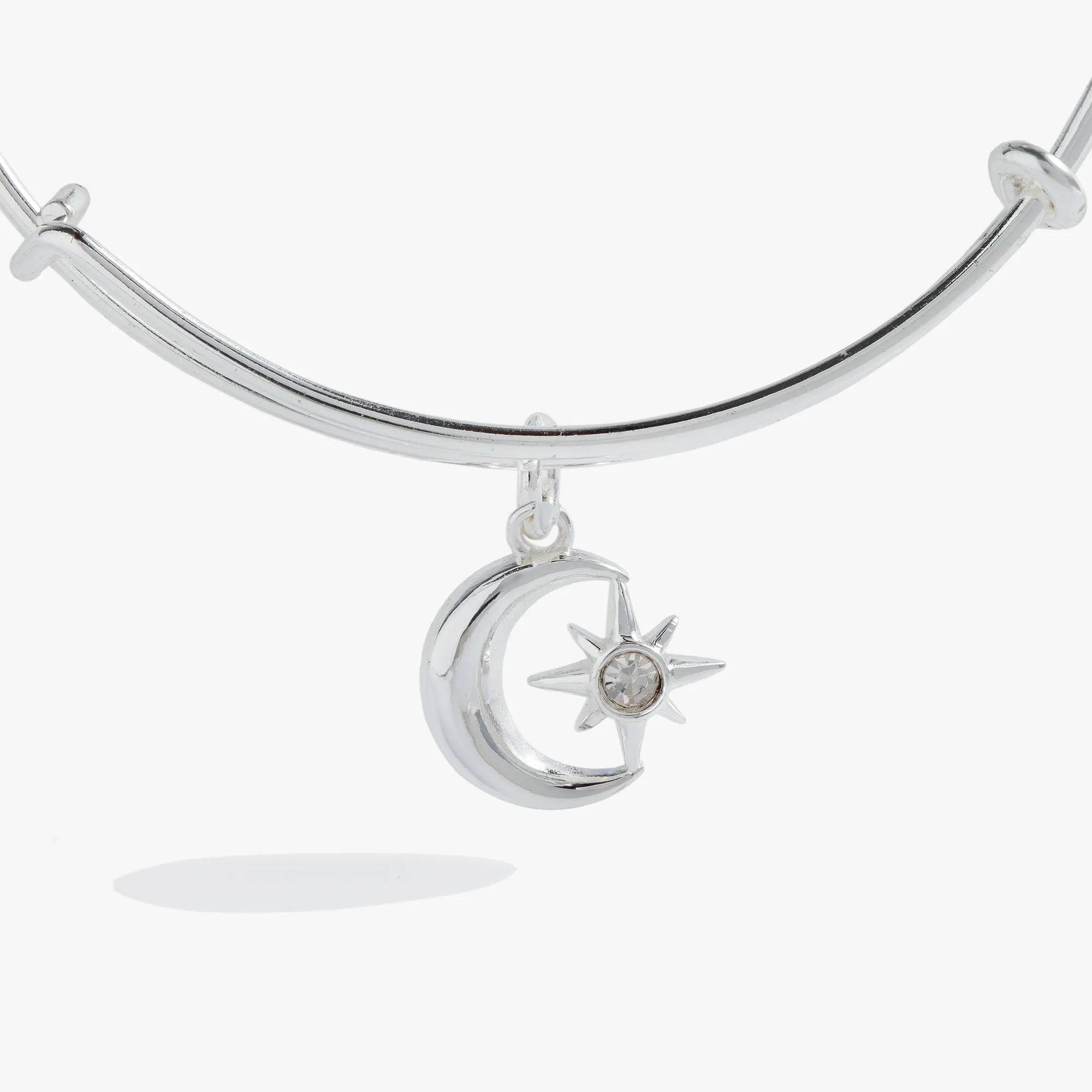 Star and Moon Charm Bangle