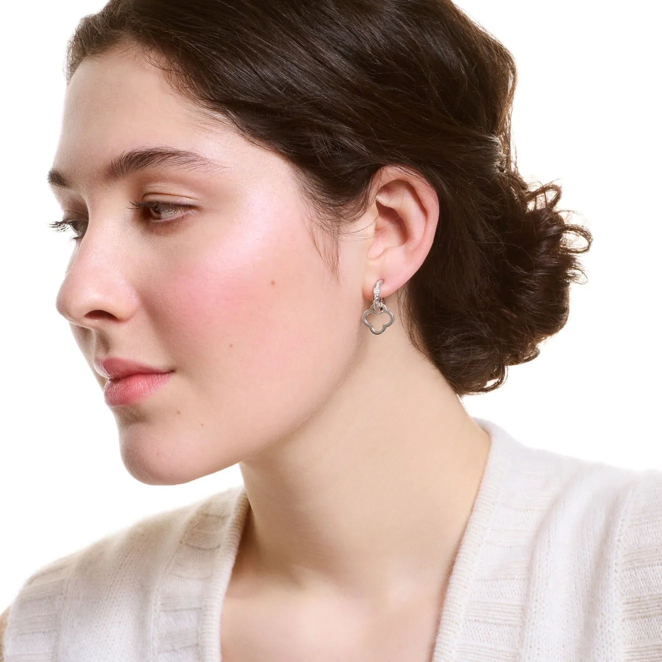 Star Anise Earring Drops Yellow Gold