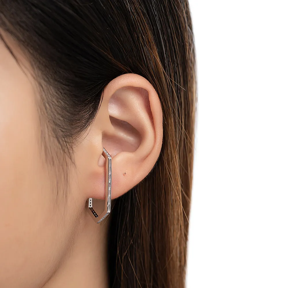 Sterling Silver Cage Earrings