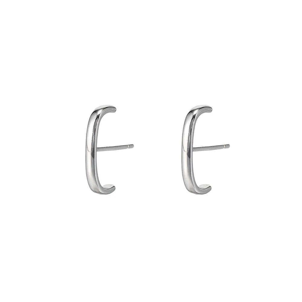 Sterling Silver Line Earrings
