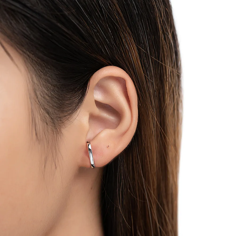 Sterling Silver Line Earrings