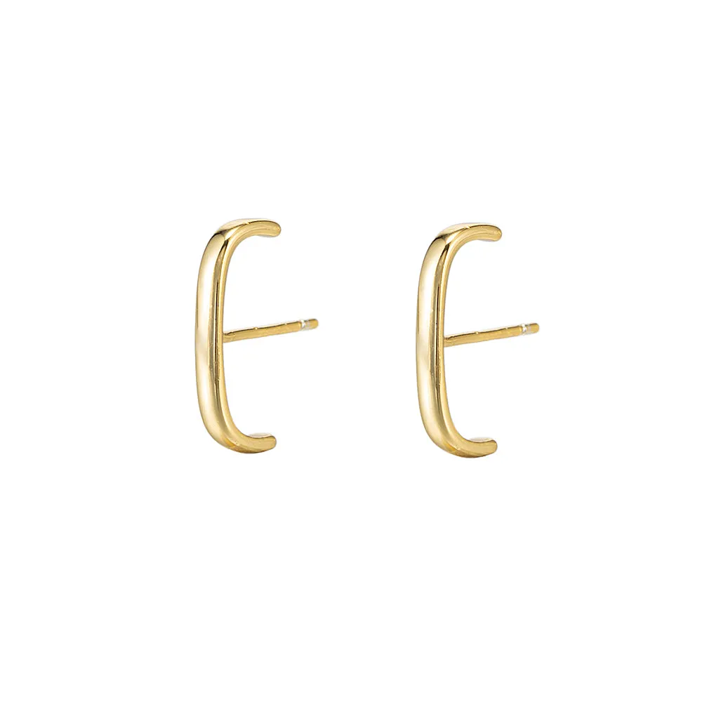 Sterling Silver Line Earrings