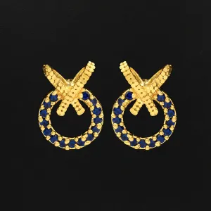 Stone Earrings PSST134BL-001