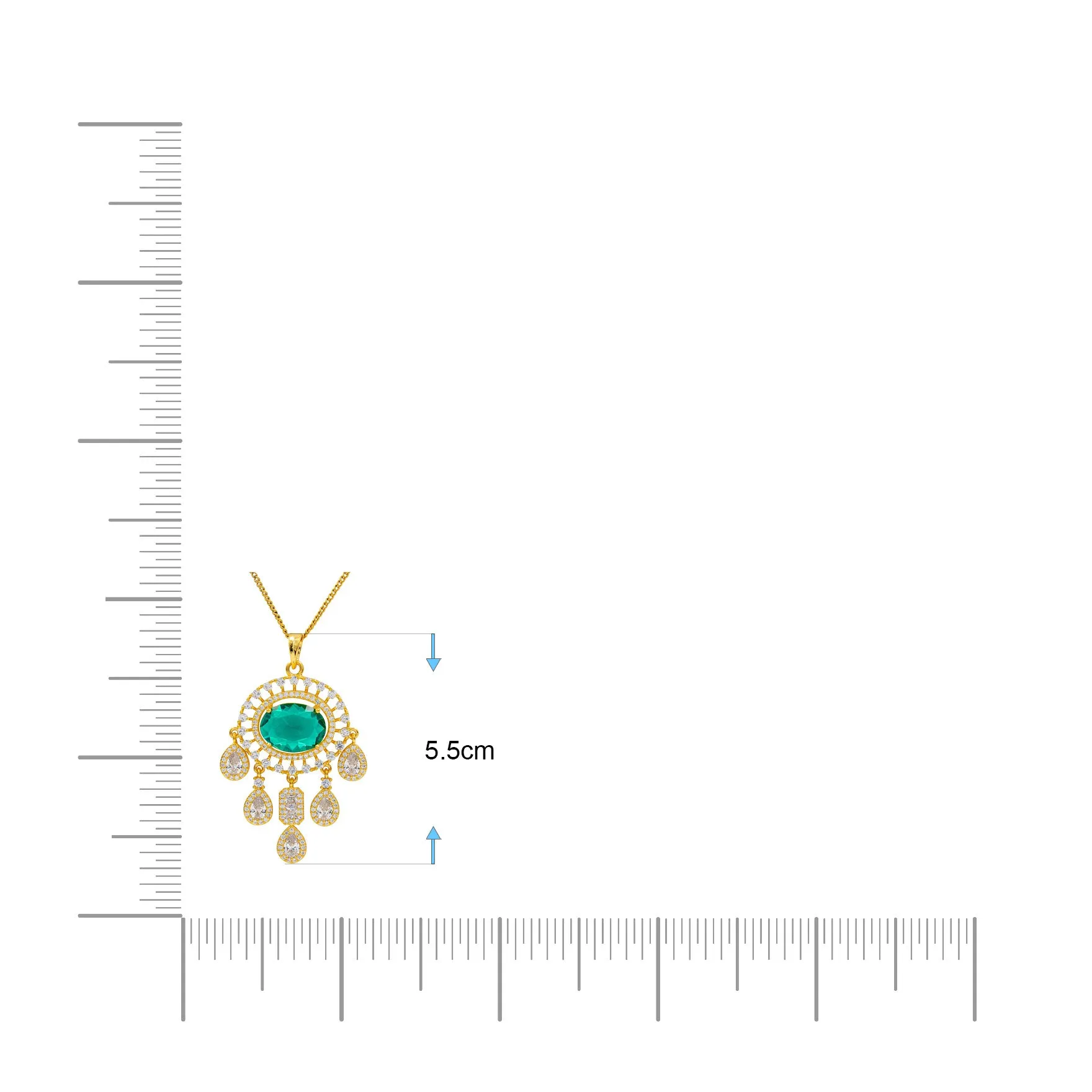 STONE PENDANT WITH STUD PMSLT5WLG-003, PMSHST61WLG-082