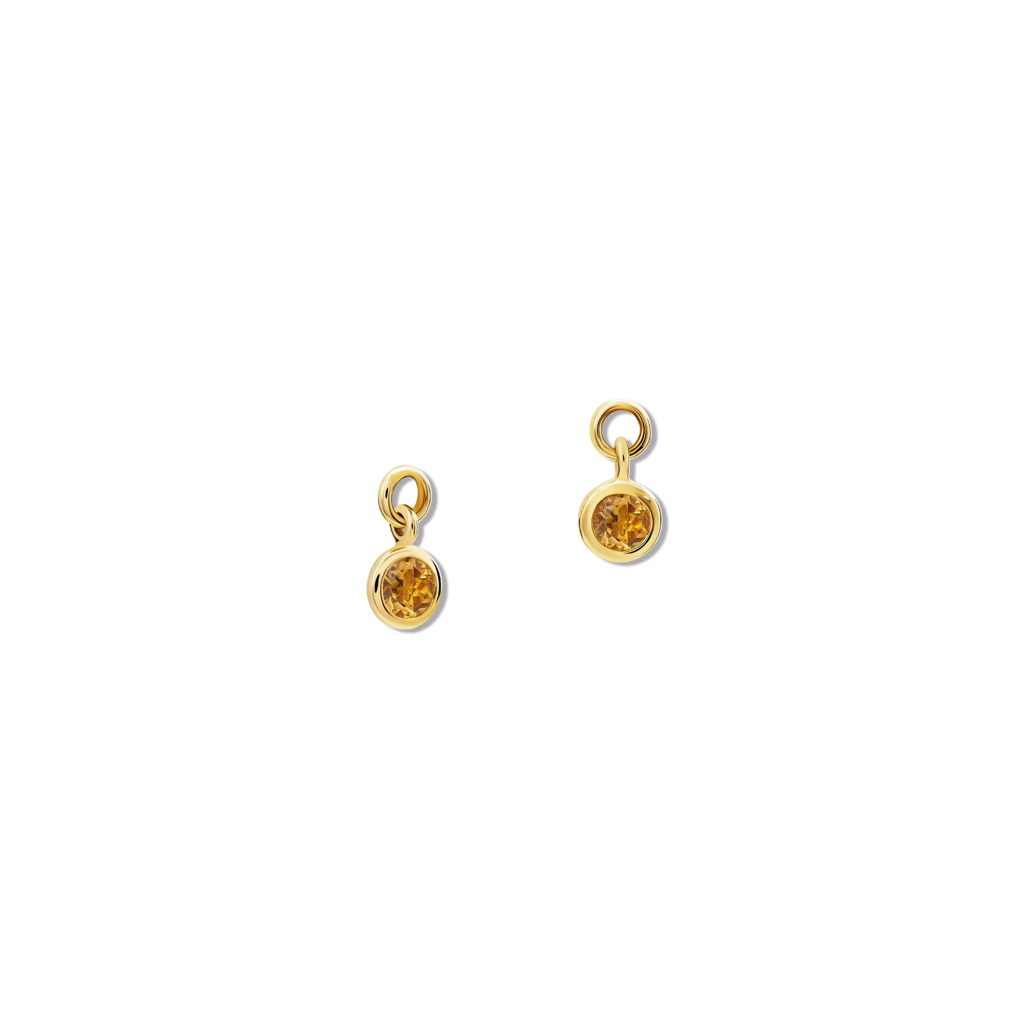 Talya Earring Drops Yellow Gold - Citrine