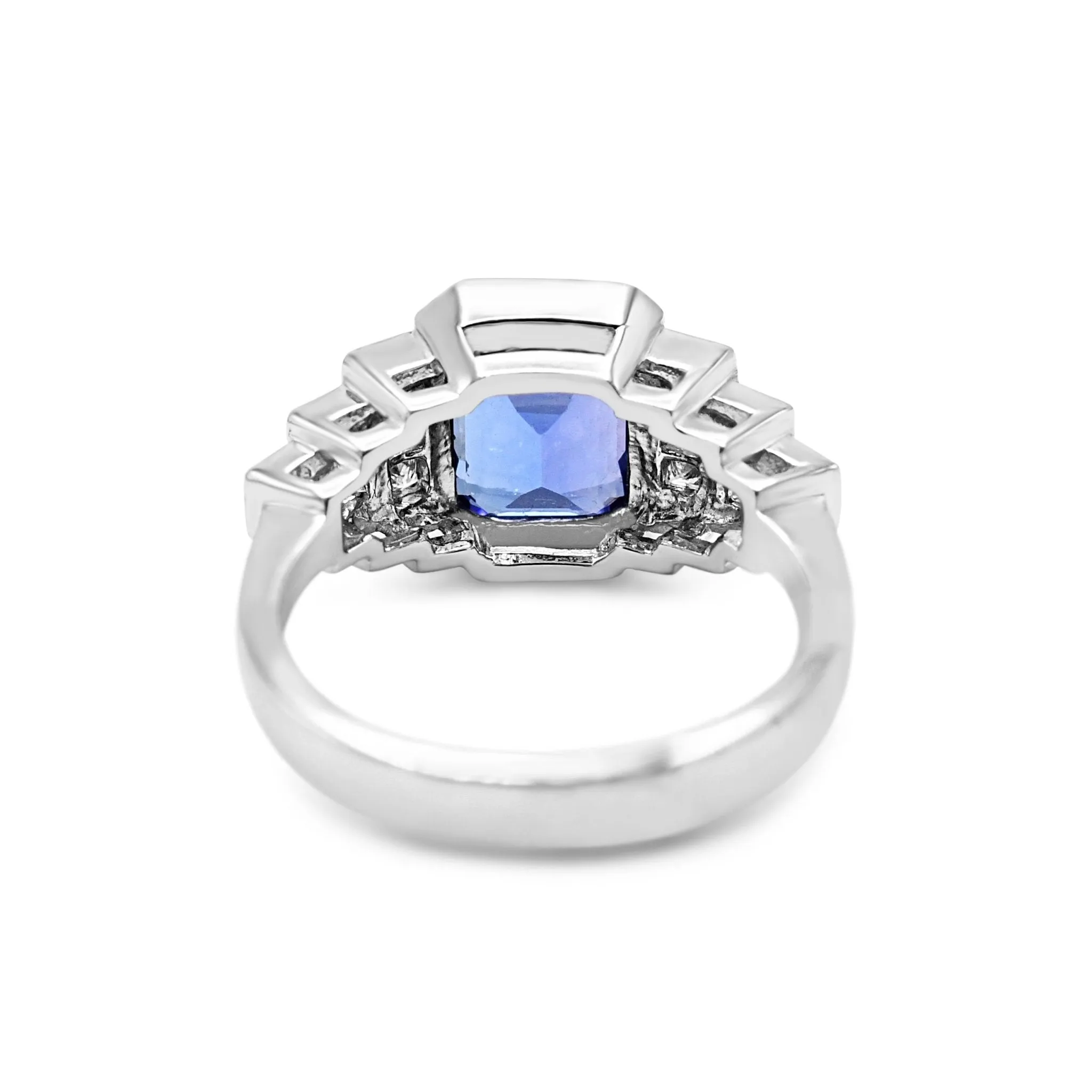 Tanzanite & Diamond Dress Ring - 18ct White Gold