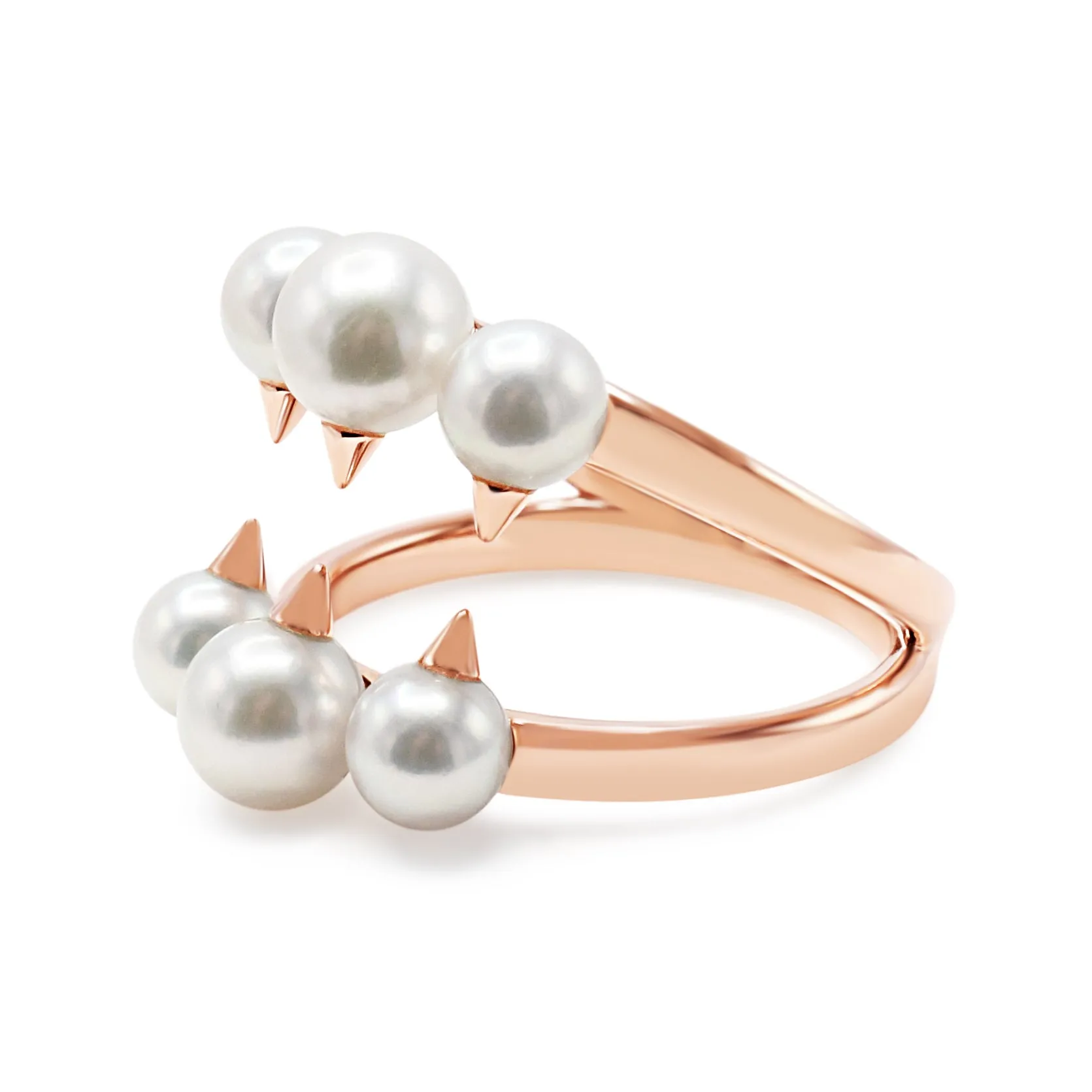 Tasaki Danger Signature Ring Akoya Pearls.