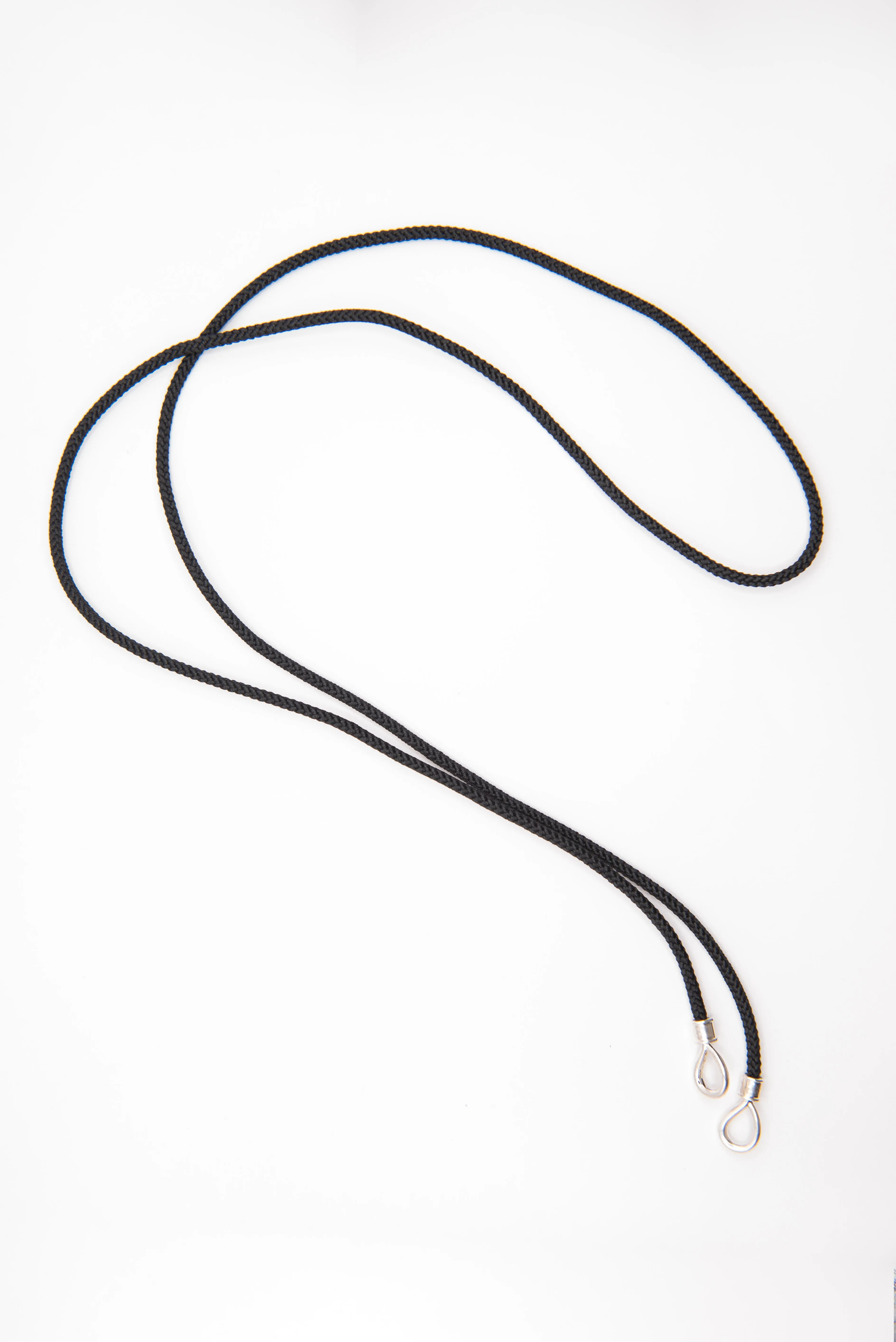 The String Project Necklace - 32", Silver - Black