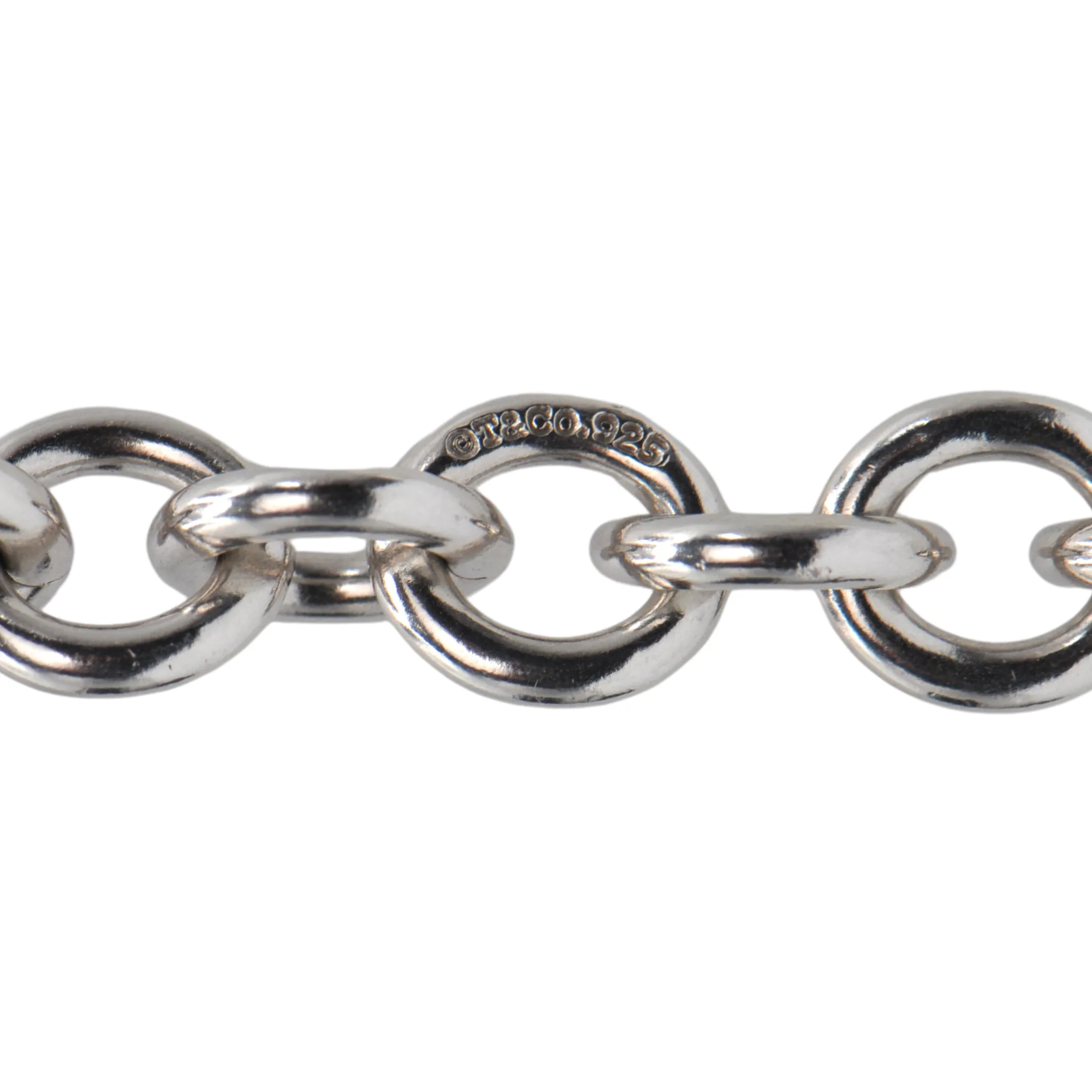 Tiffany & Co. Hinged Open Heart Sterling Silver Necklace