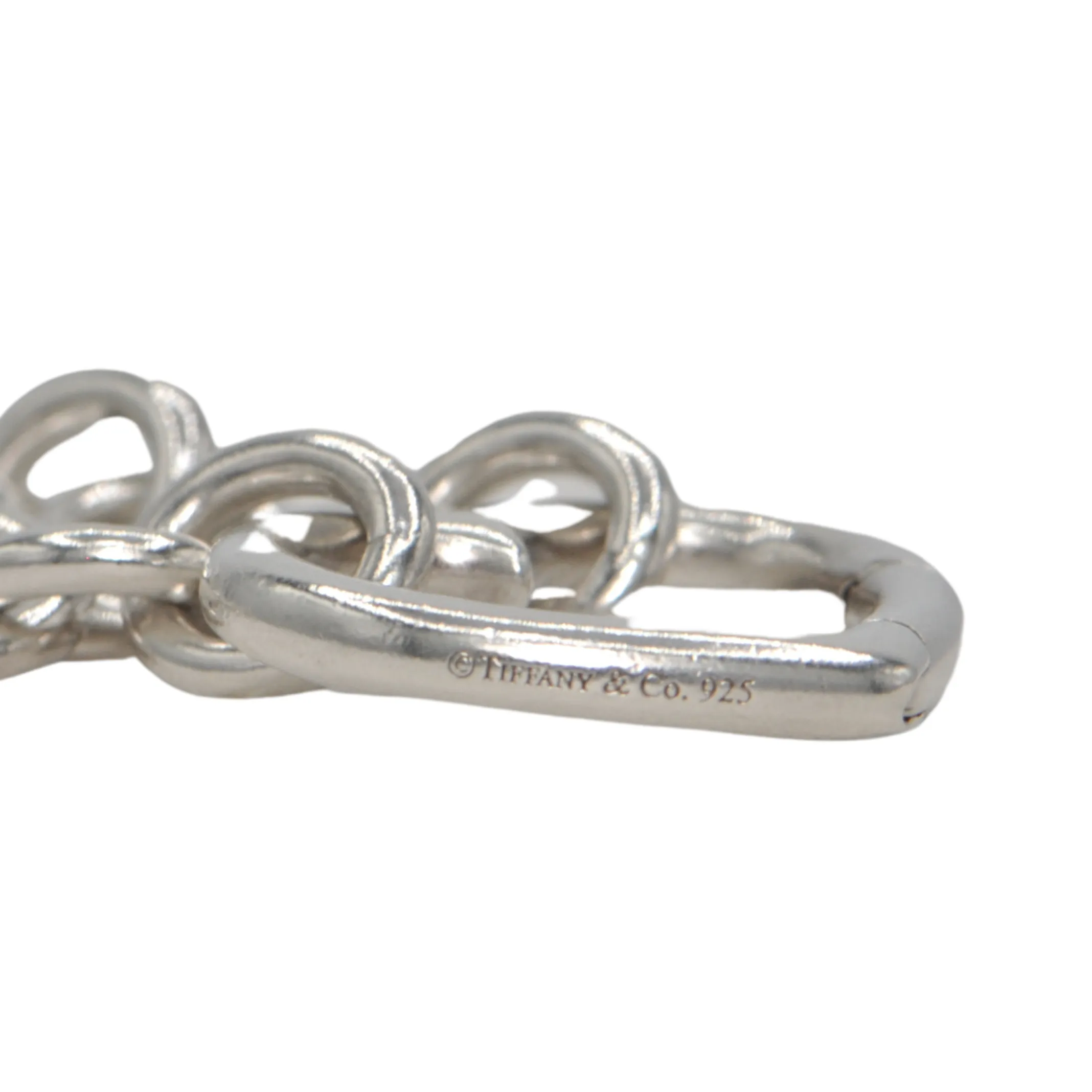 Tiffany & Co. Hinged Open Heart Sterling Silver Necklace