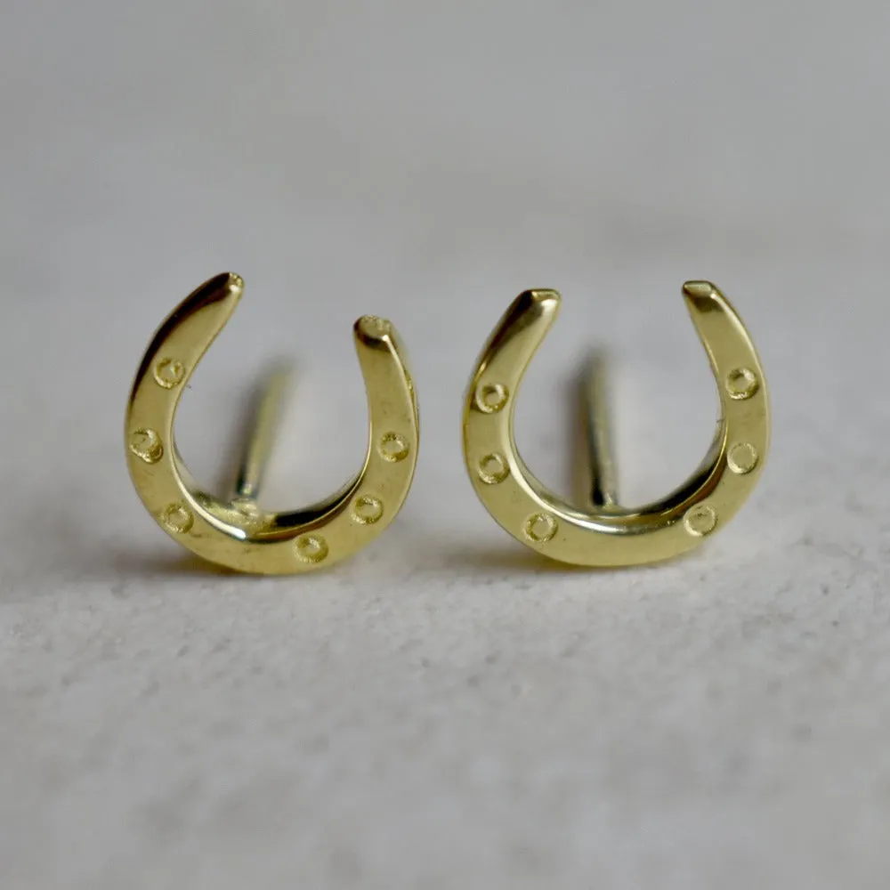 Tiny Horseshoe Studs