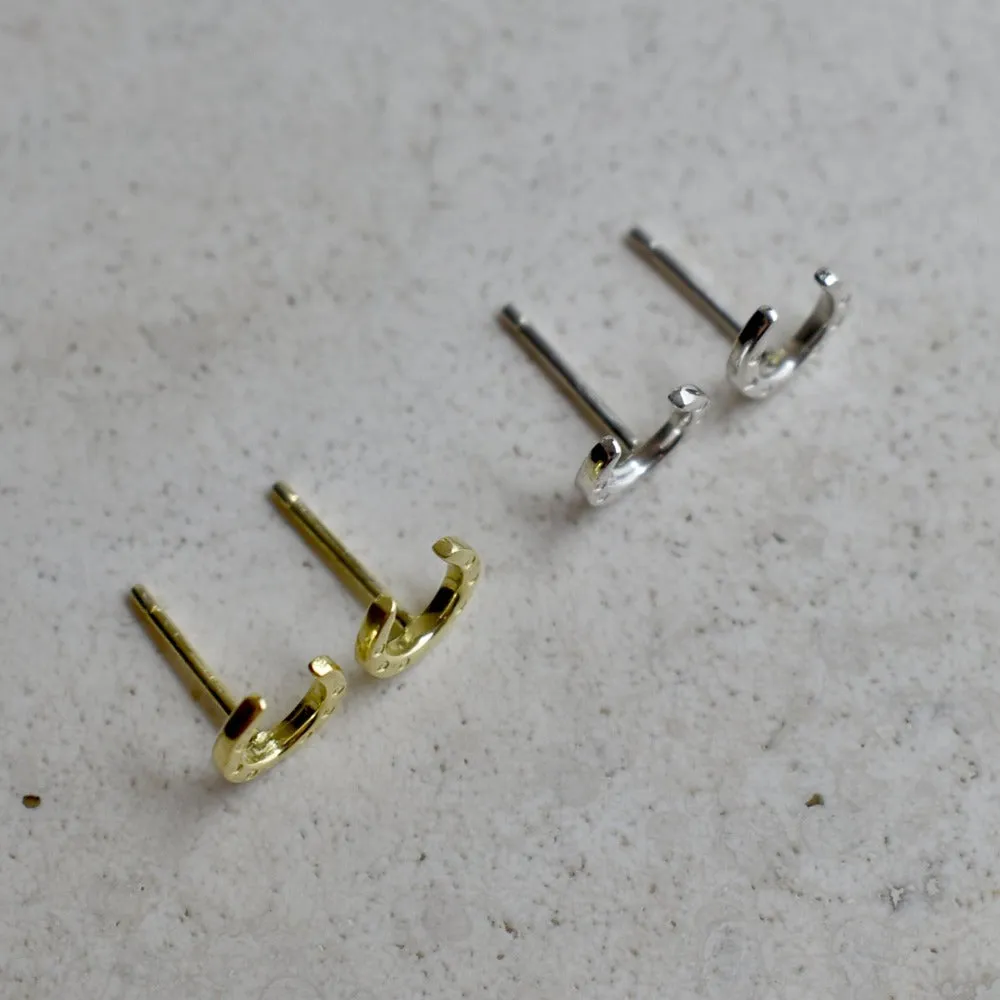 Tiny Horseshoe Studs