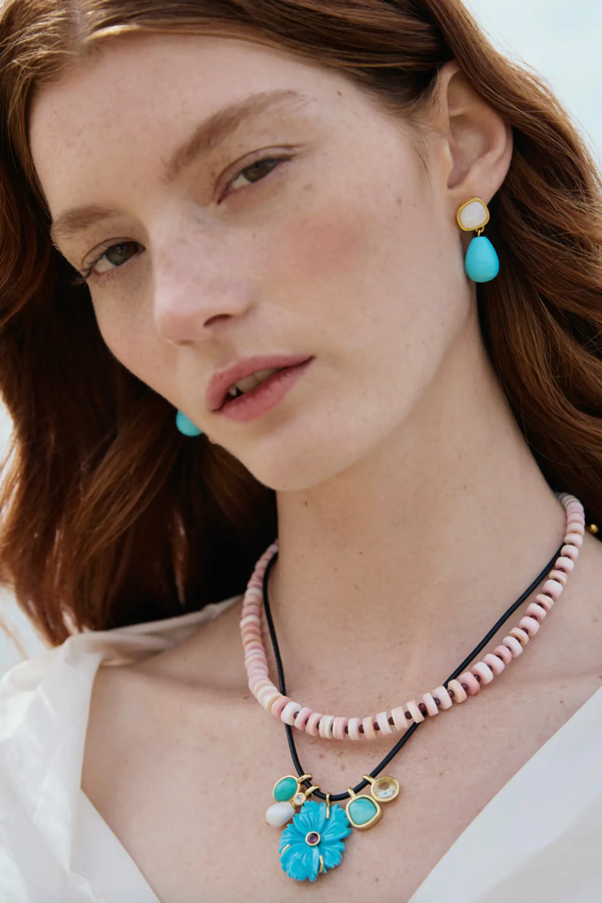 Tola Necklace, Blush