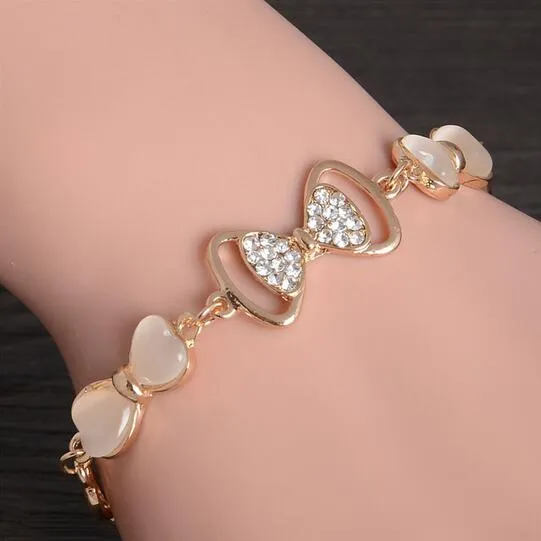 Trendy Summer New Fashion Hot Round Crystal Jewelry charm bracelet & Bangles anklet for women Gold bracelets for women