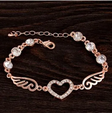 Trendy Summer New Fashion Hot Round Crystal Jewelry charm bracelet & Bangles anklet for women Gold bracelets for women