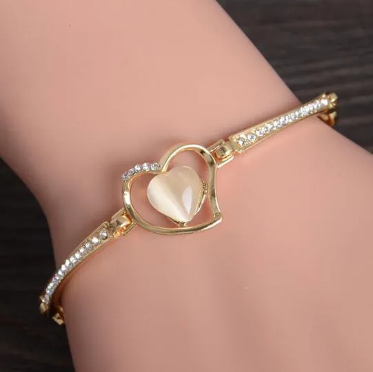 Trendy Summer New Fashion Hot Round Crystal Jewelry charm bracelet & Bangles anklet for women Gold bracelets for women