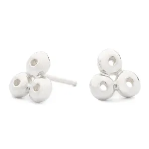 Tri Dot Stud Earrings