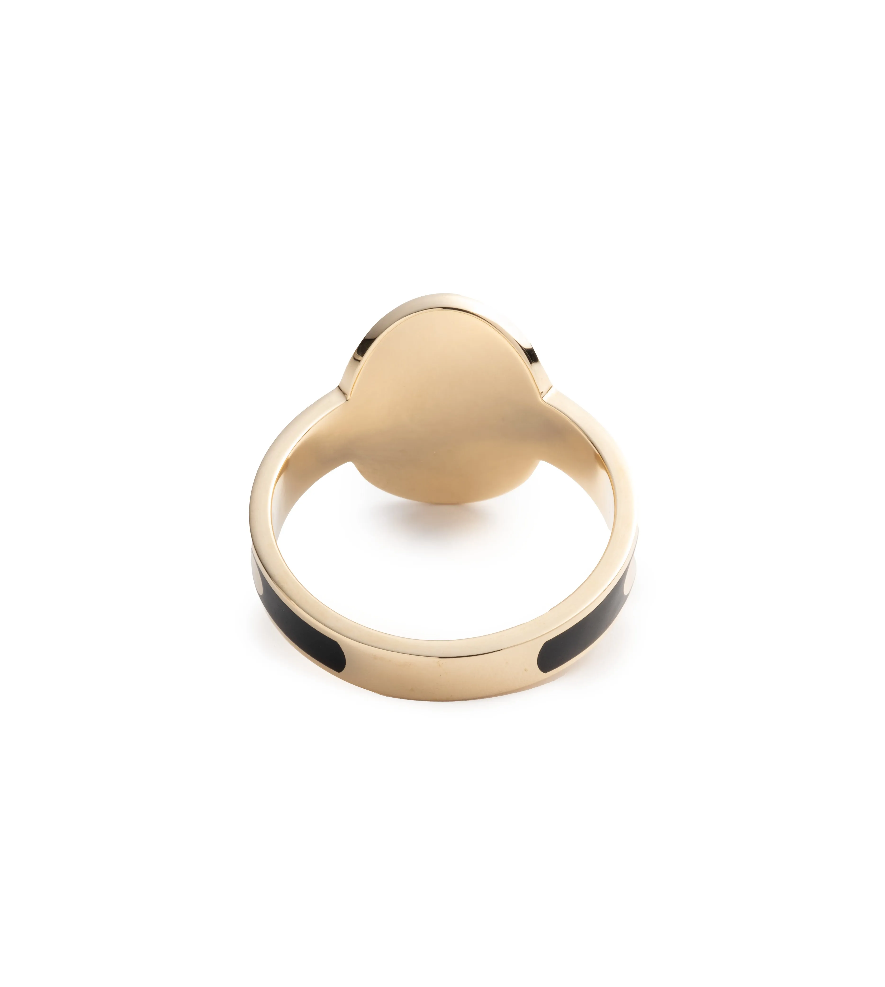 True Love Custom Cigar Band : in Yellow Gold with Black Ceramic