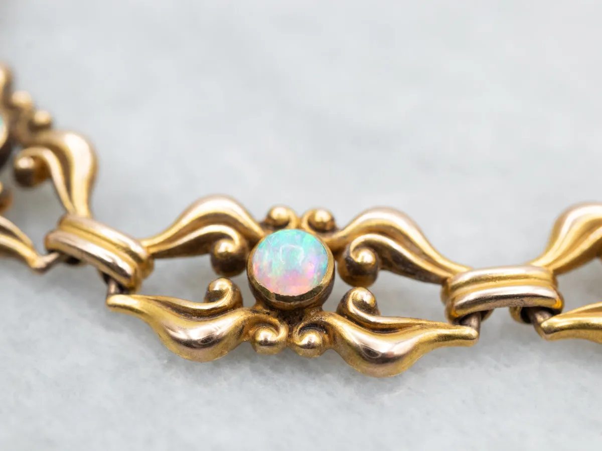Victorian Revival Opal Link Bracelet
