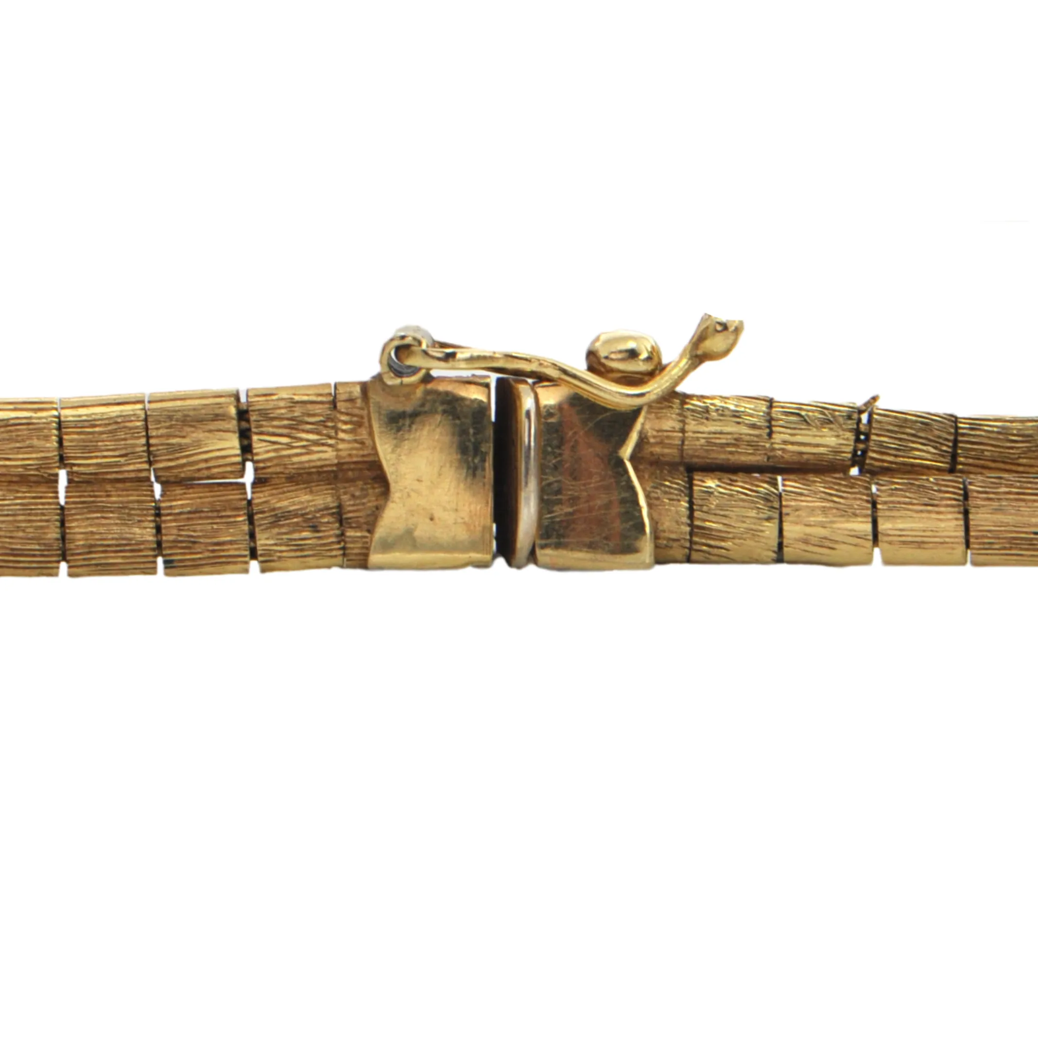 Vintage 18K Gold Double Strand Omega Link Necklace