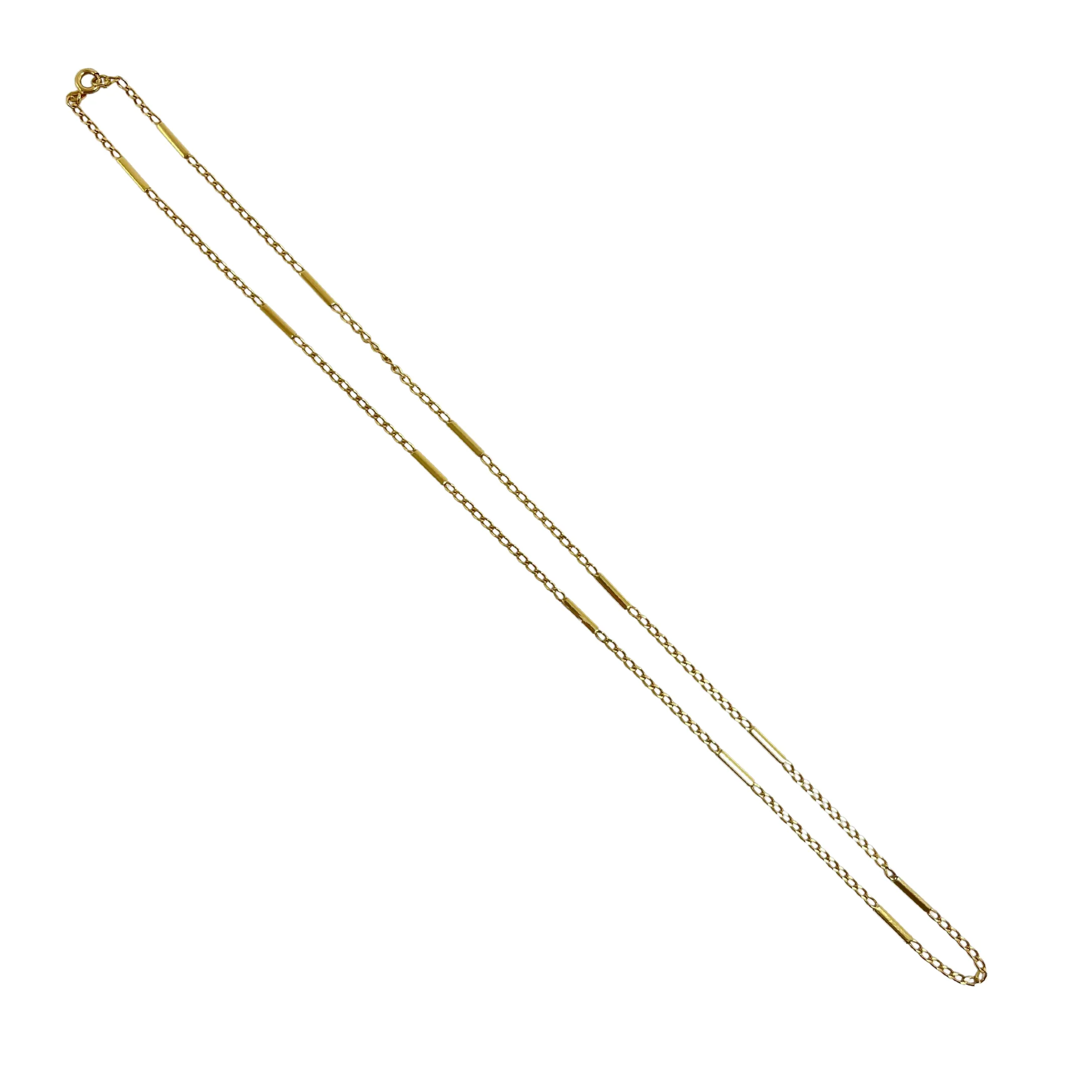 Vintage 18K Gold Fancy Link Chain