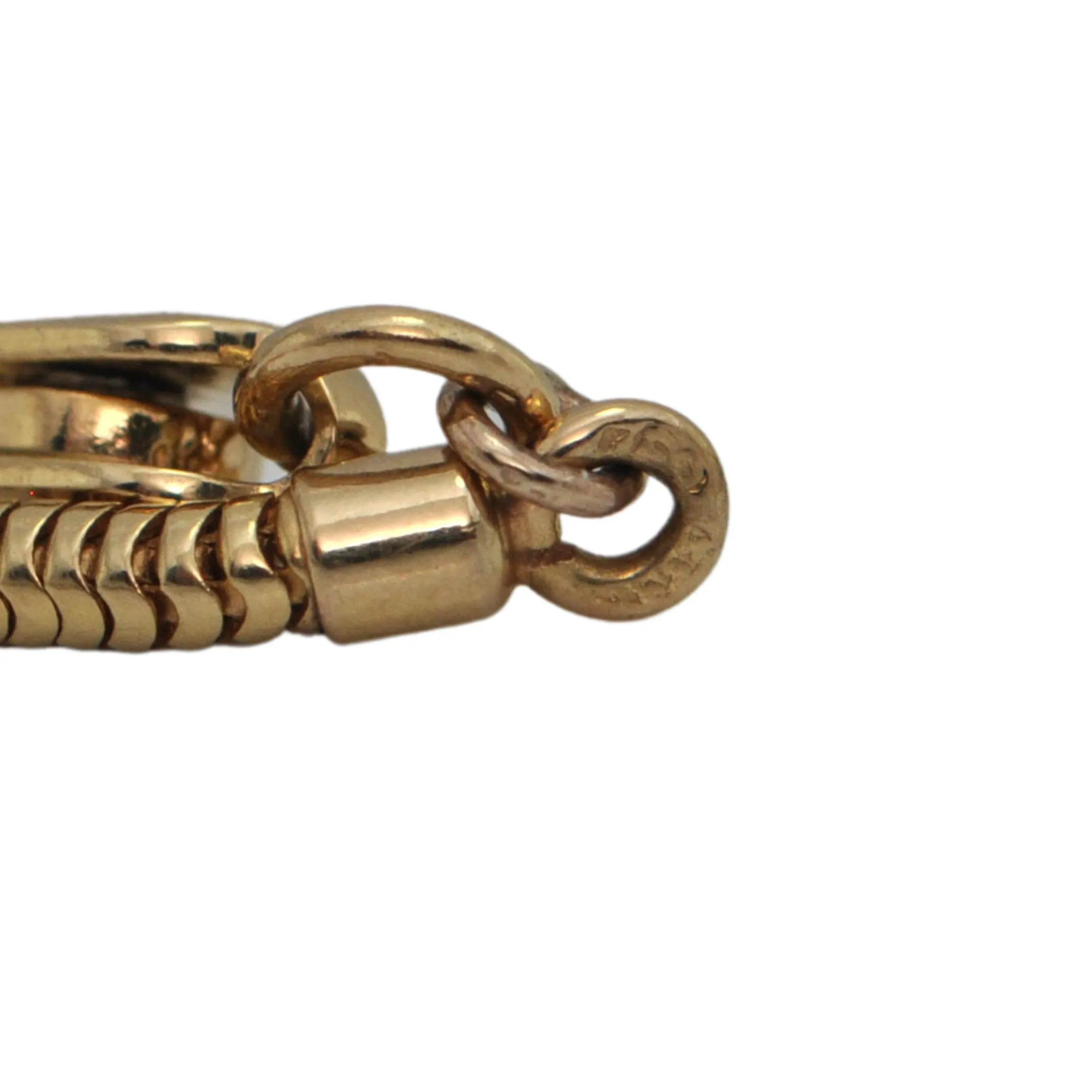 Vintage 18K Gold Snake Chain Necklace