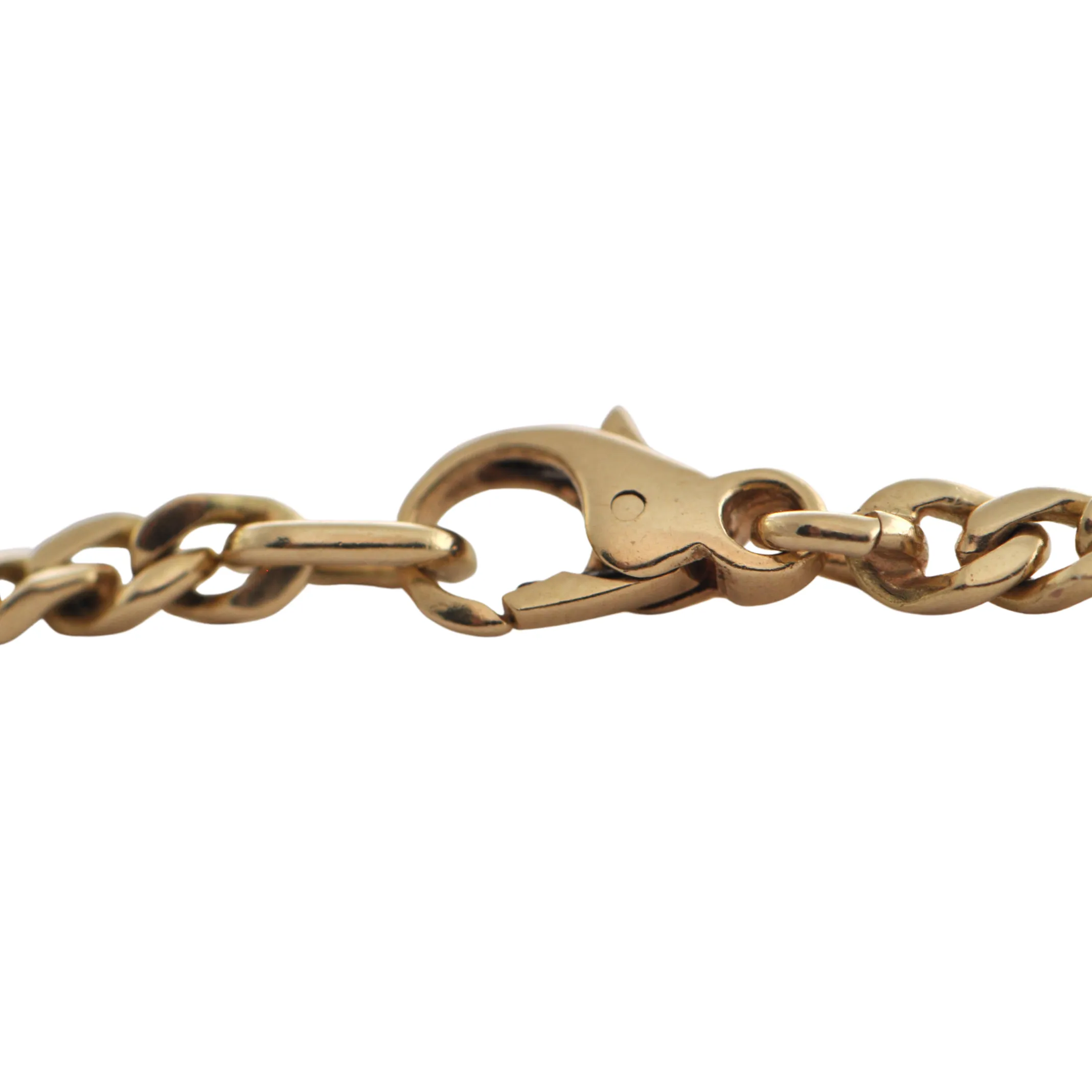 Vintage 18" Two Toned Gold Curb Link Necklace