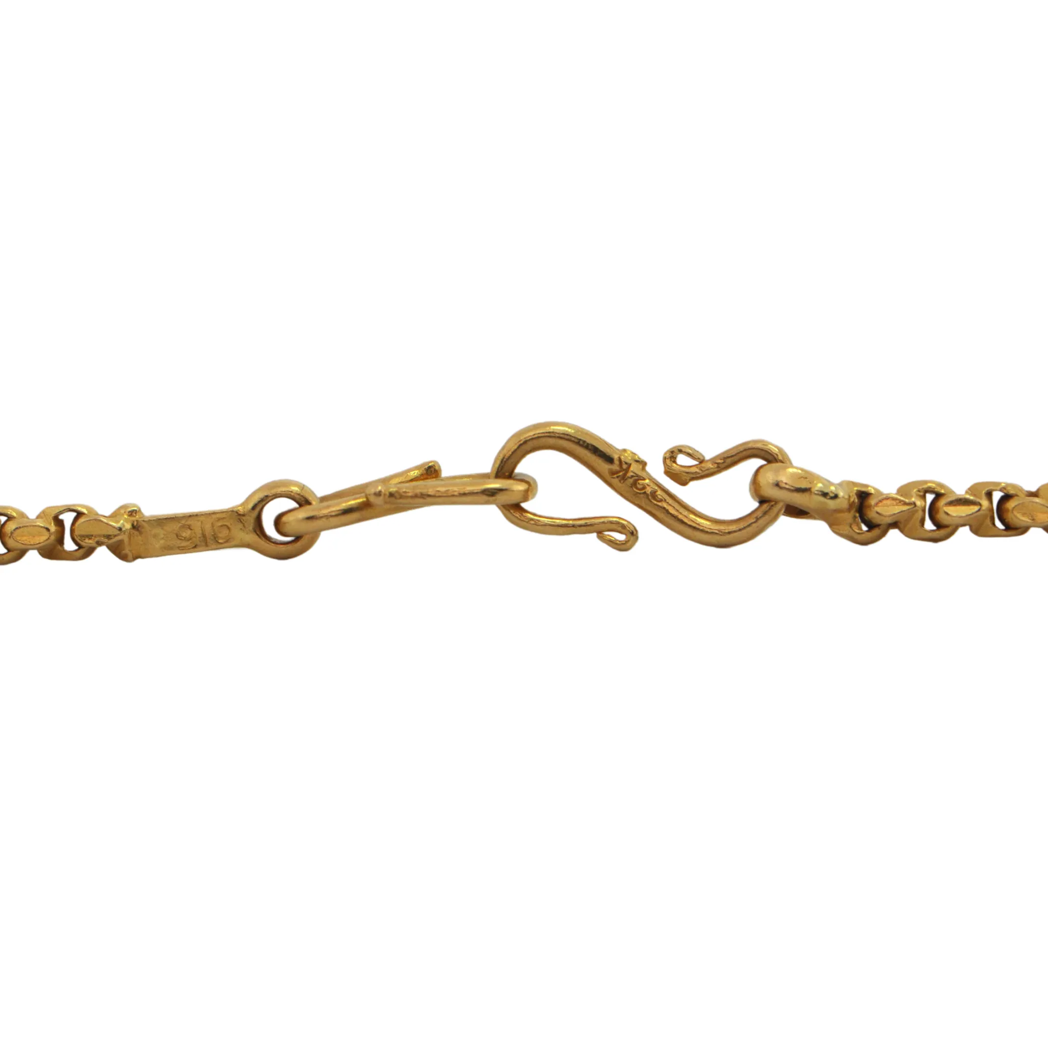 Vintage 22K Gold Fancy Link Necklace