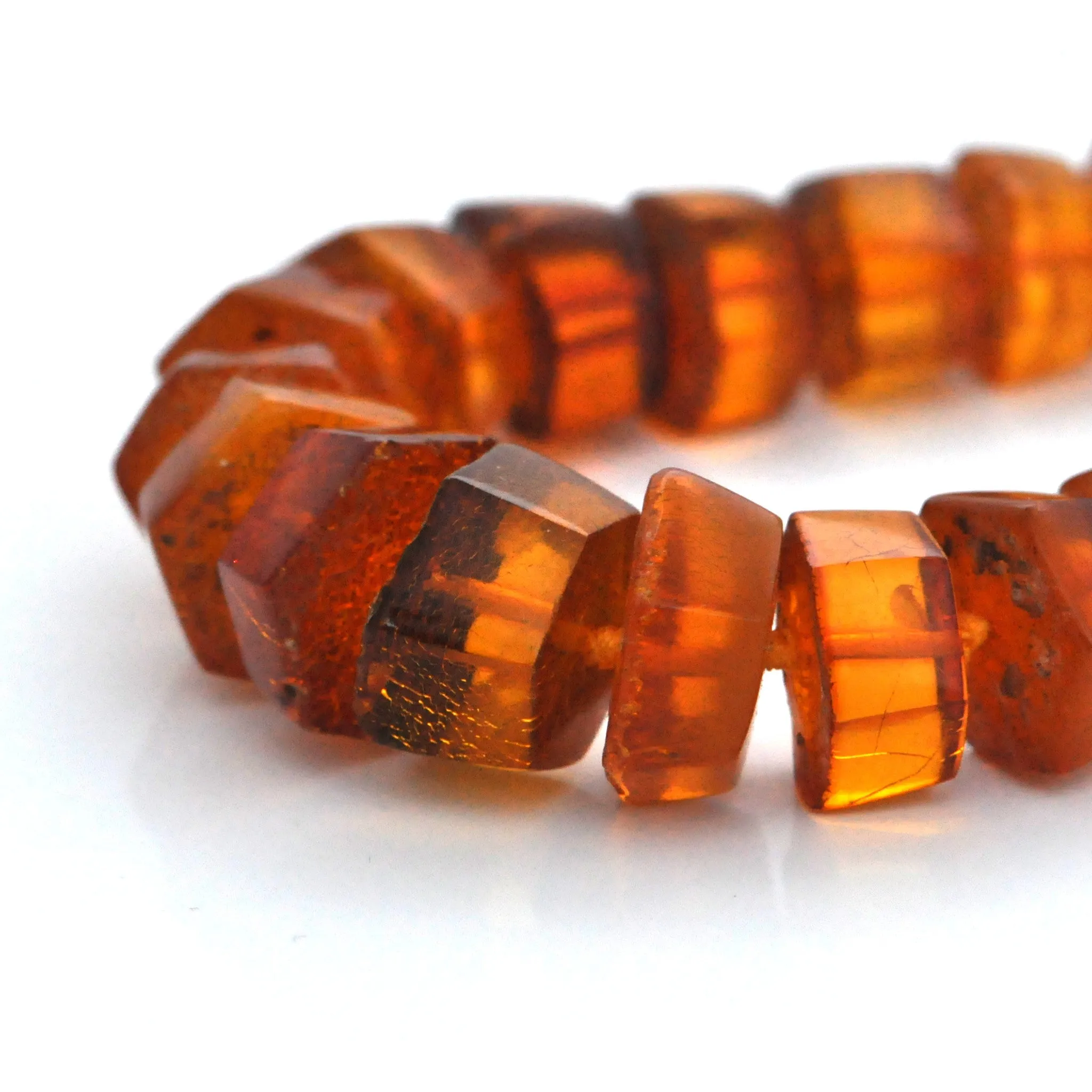 Vintage Graduated Hexagonal Baltic Amber