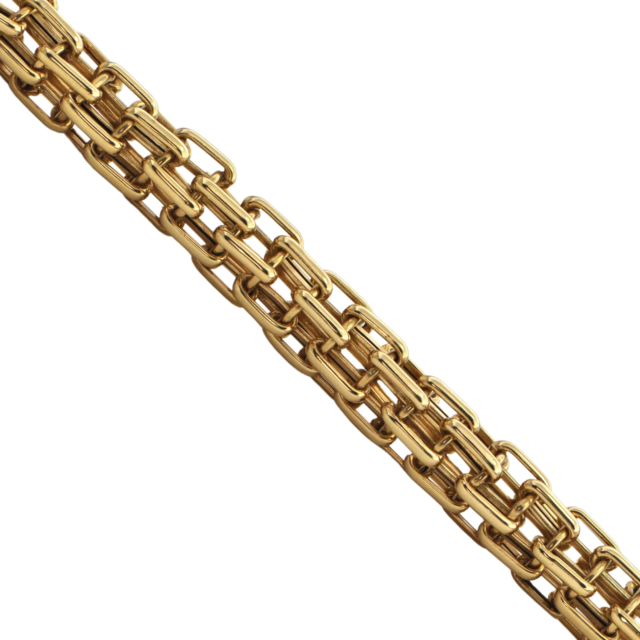 Vintage Italian 14k Gold Multiple Paperlink Necklace