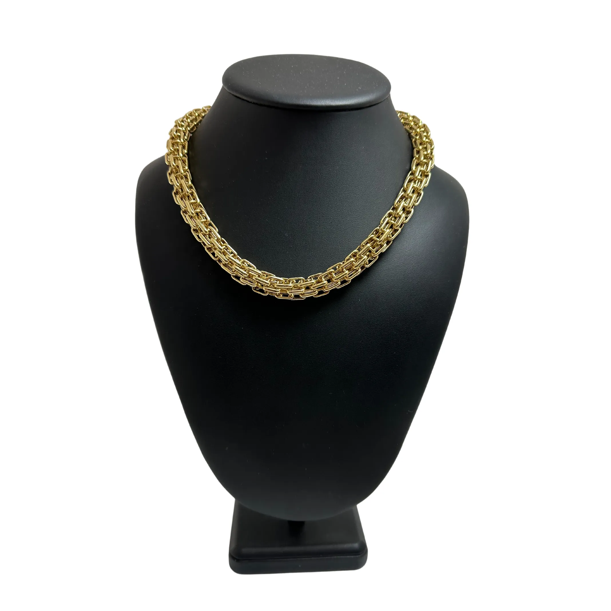 Vintage Italian 14k Gold Multiple Paperlink Necklace