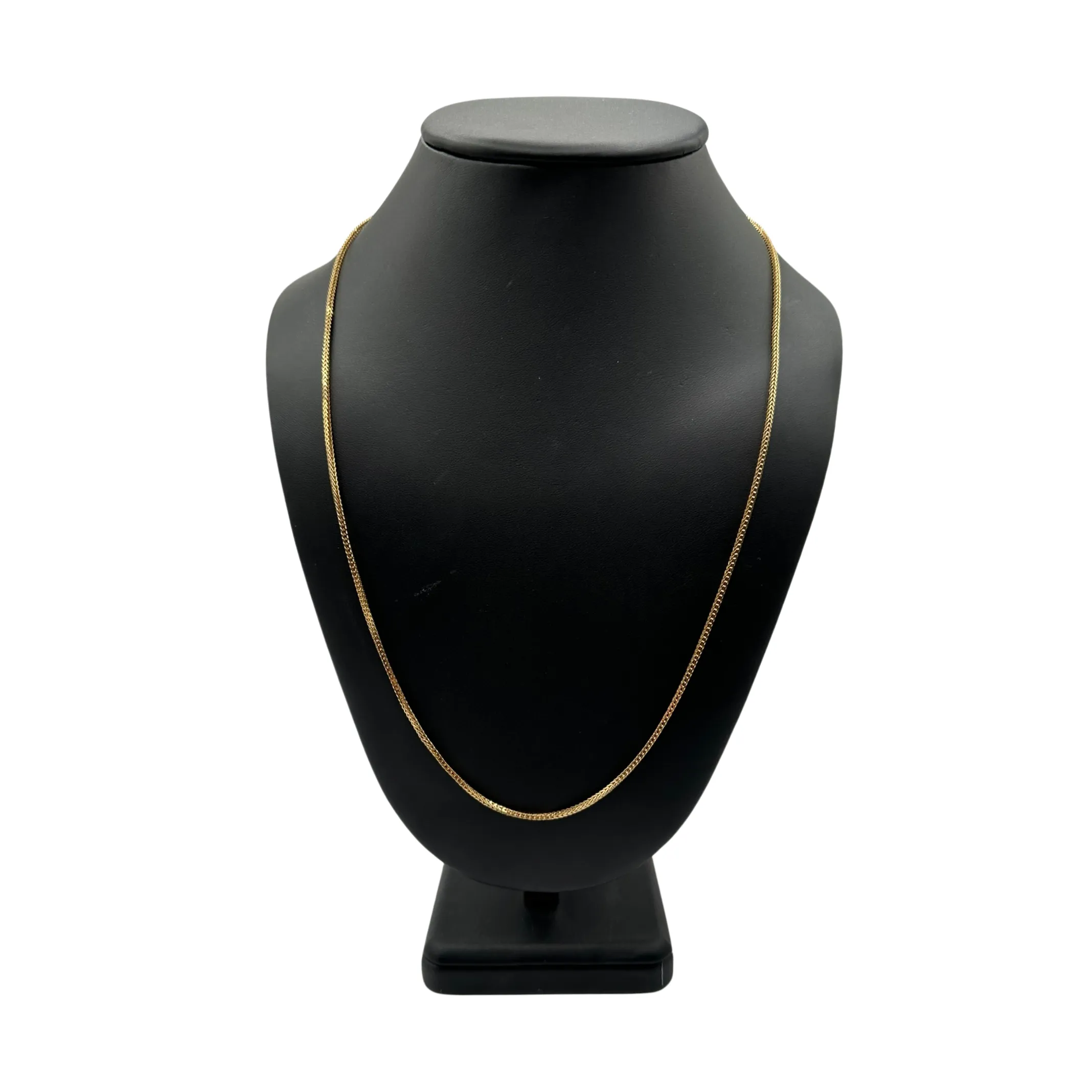 Vintage Italian 18K Gold Franco Link Chain Necklace