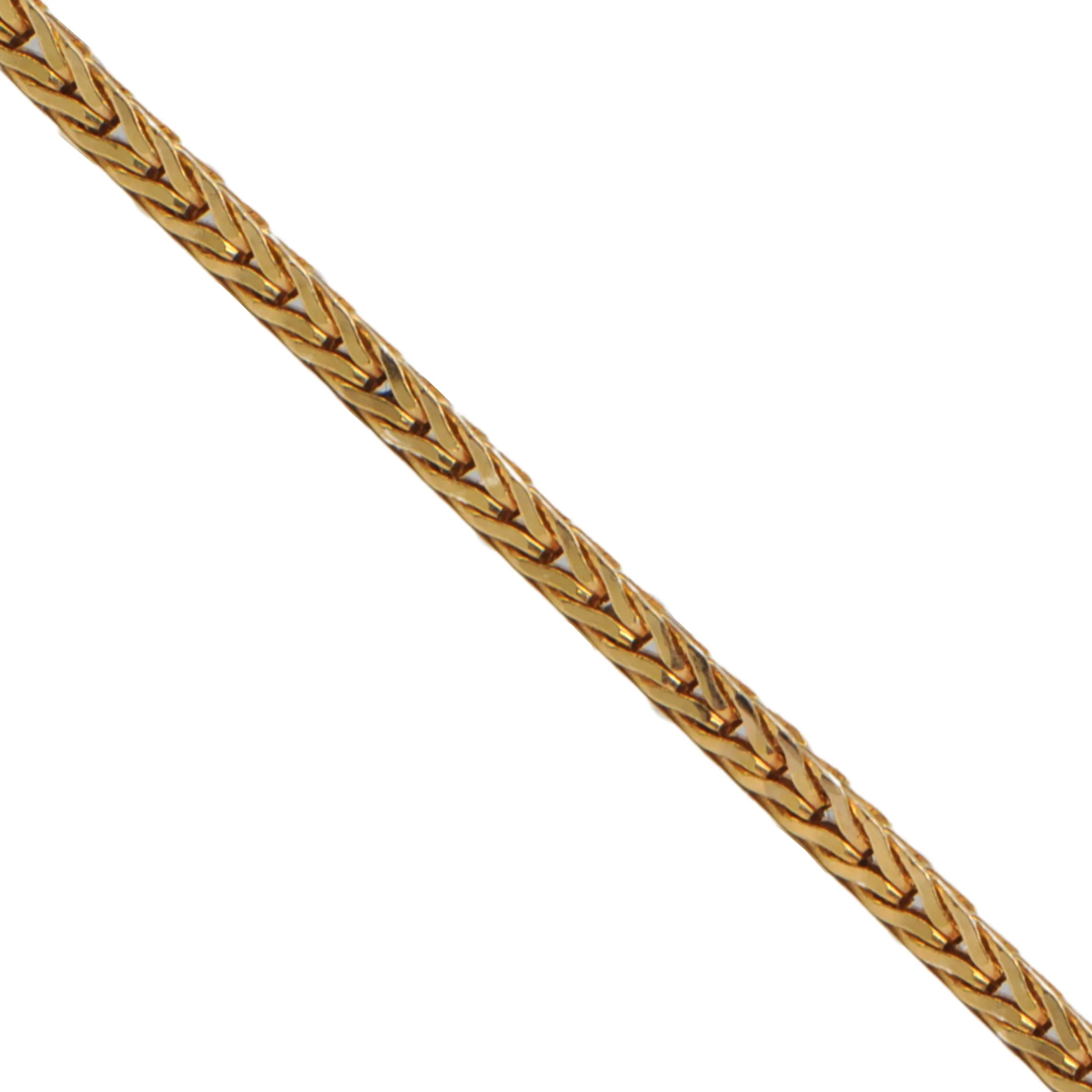 Vintage Italian 18K Gold Franco Link Chain Necklace