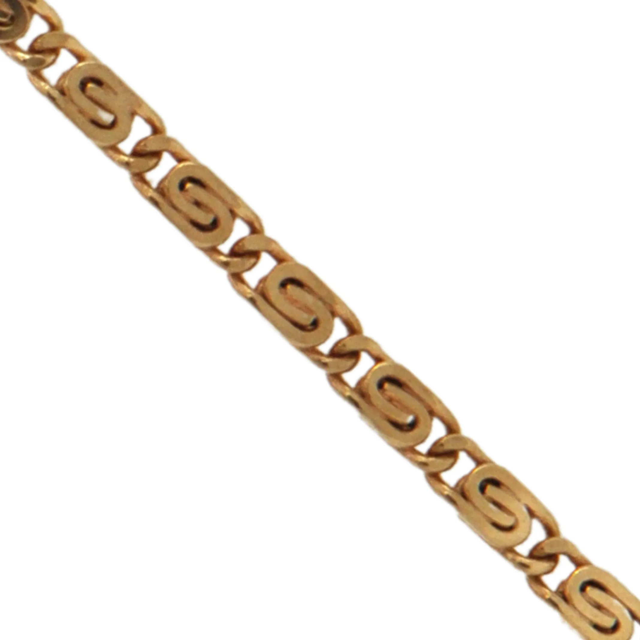 Vintage Italian 'Balestra' 18k Gold Fancy 'S' Link Chain Necklace