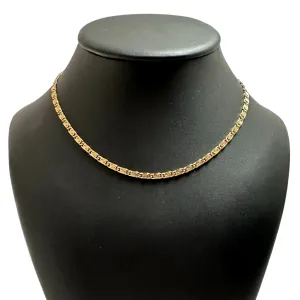 Vintage Italian 'Balestra' 18k Gold Fancy 'S' Link Chain Necklace