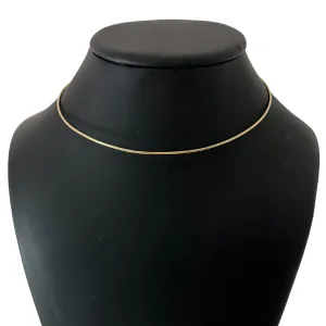 Vintage Solid 18K Gold Wire Collar Necklace