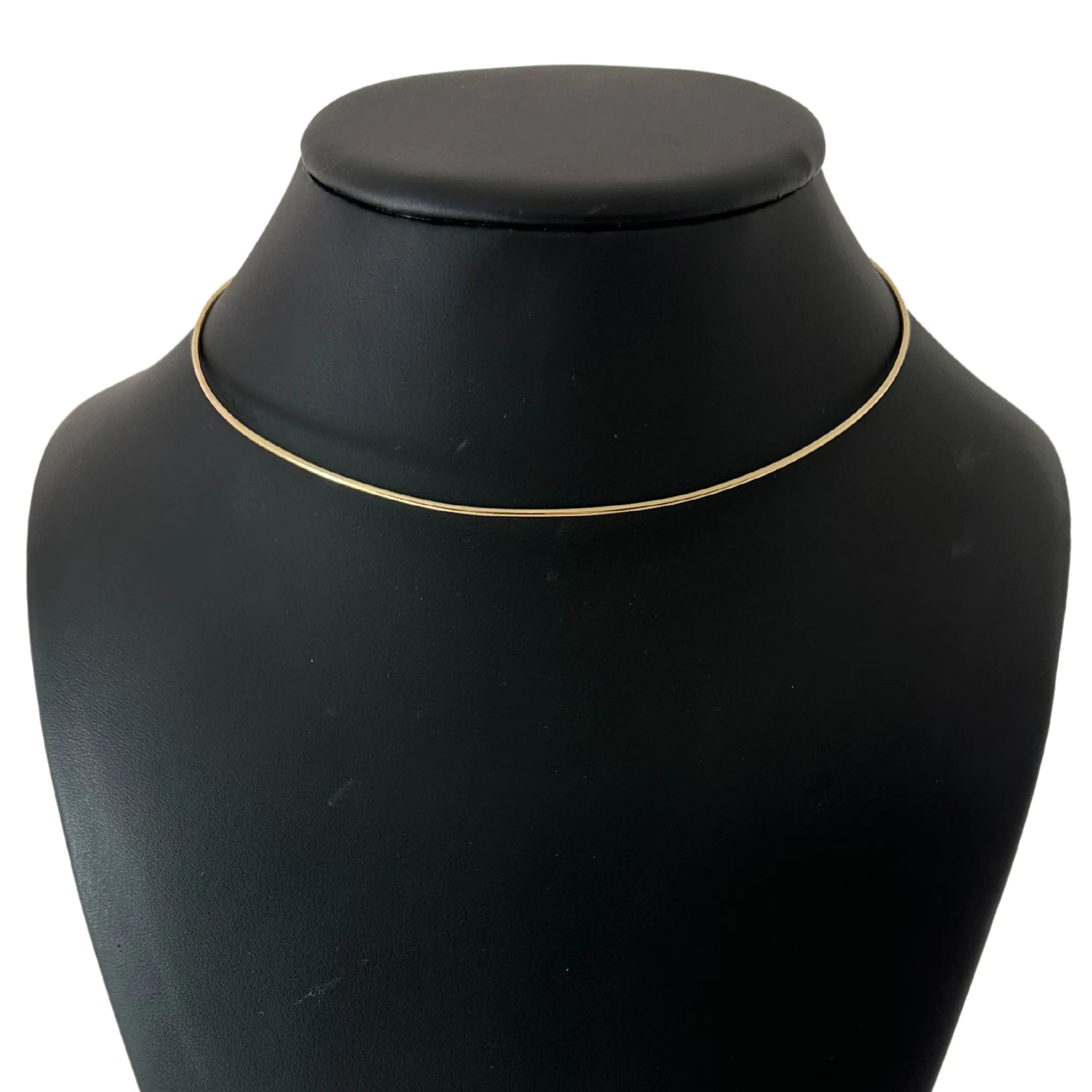 Vintage Solid 18K Gold Wire Collar Necklace