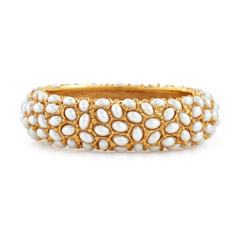 White Cabochon Bracelet