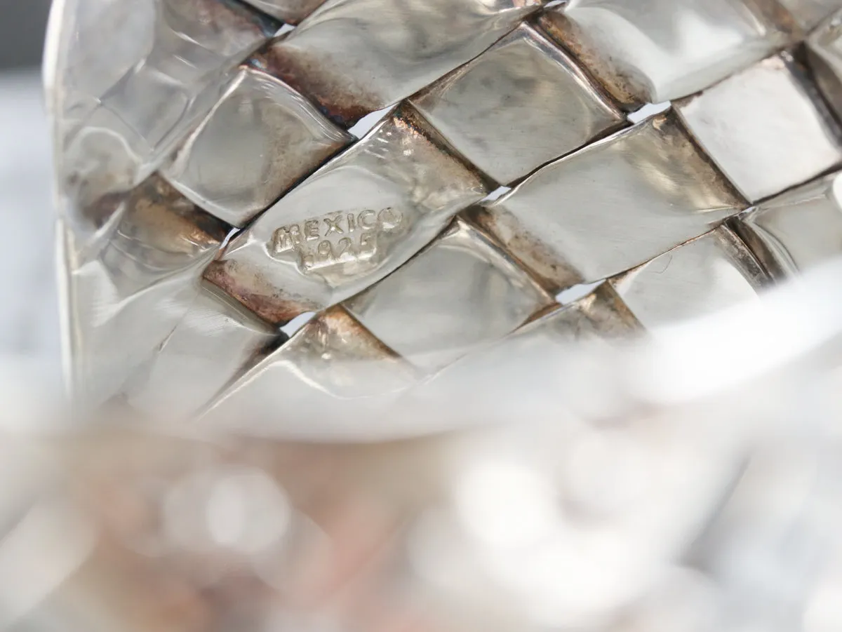 Wide Sterling Silver Cuff Bracelet