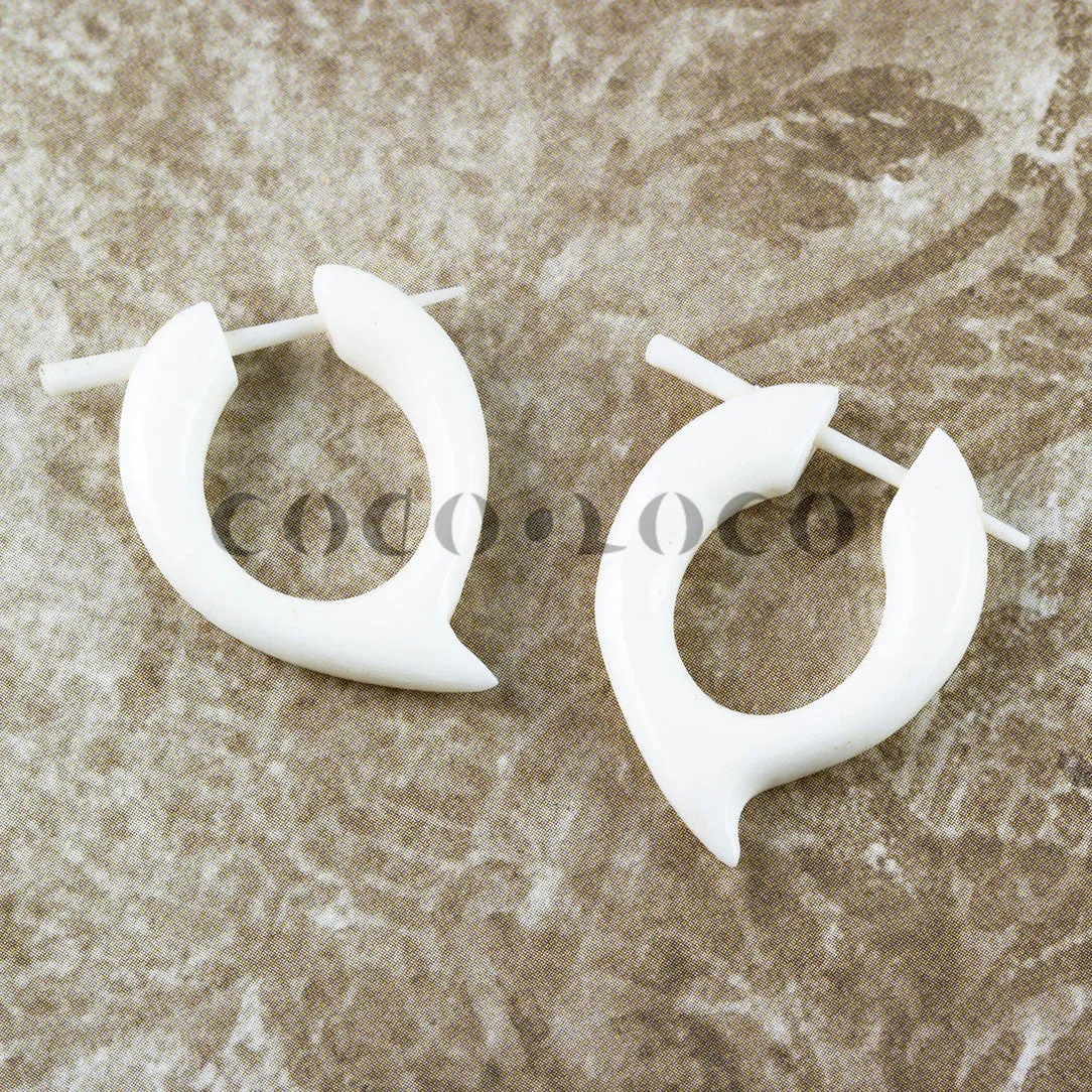 Wind Hoops - Bone