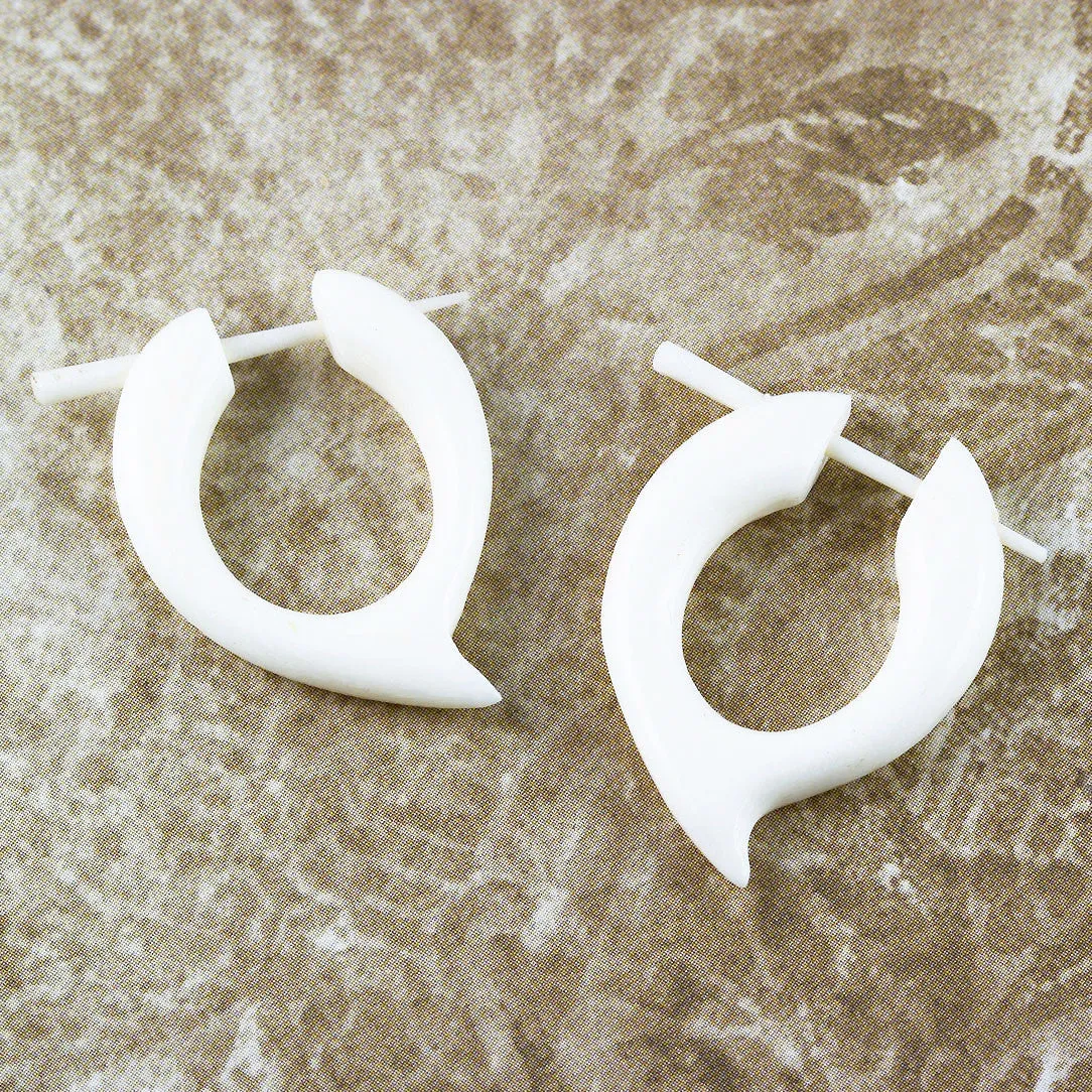 Wind Hoops - Bone